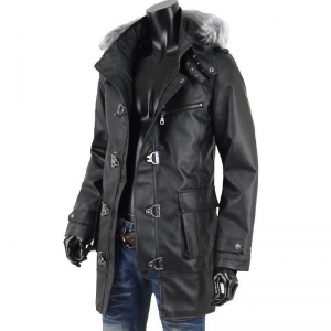 Men Fashion Leather Coat
