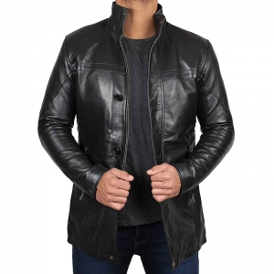Men Fashion Leather Coat