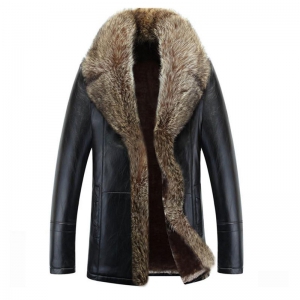 Men Fashion Leather Coat