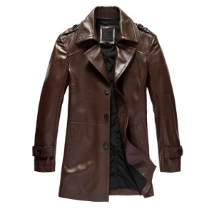 Men Fashion Leather Coat