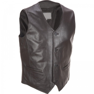 Men Motorbike Leather Vest