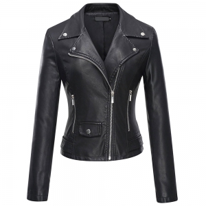 Women Fashion Leather Jacket