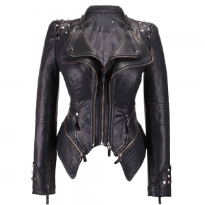 Women Fashion Leather Jacket