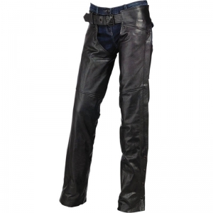 Women Motorbike Leather Chaps