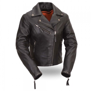 Women Motorbike Leather Jacket