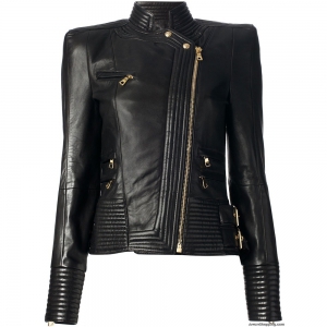 Women Motorbike Leather Jacket